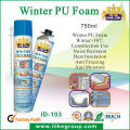 Low Temperature Pu Foam Spray / Sealant , Gun Type Adhering